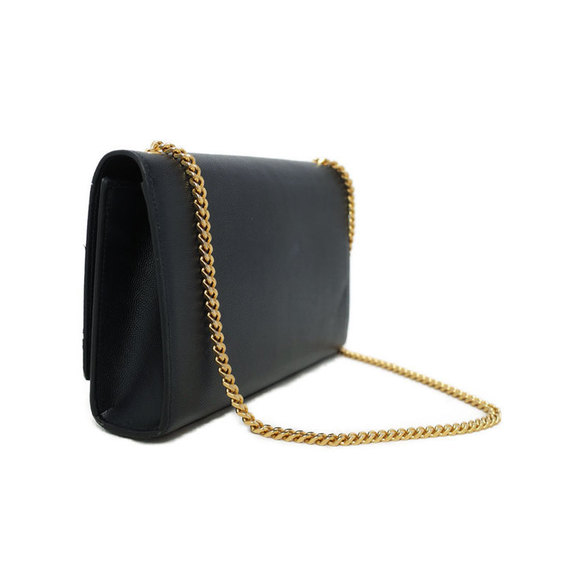Saint Laurent Paris Classic Kate Satchel Chain Shoulder Bag Black - Picture 2 of 9